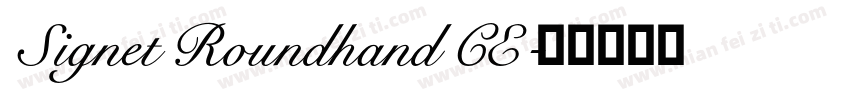 Signet Roundhand CE字体转换